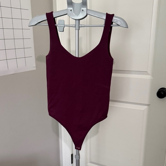 Free People Women's Bodysuit in Rich Burgundy - Picture 1 of 5